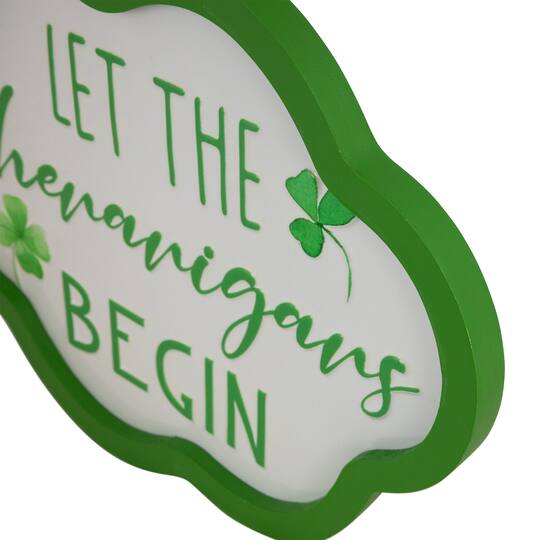 Let the Shenanigans Begin Framed Wall Sign